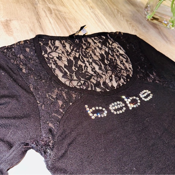 Bebe ribbed lace top - Picture 2 of 13